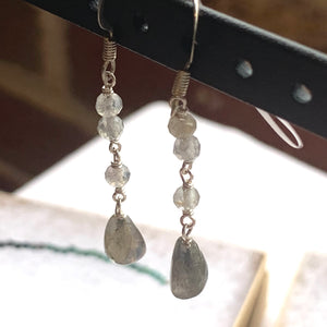 Riehl Artisans - Earrings - .925 Silver w/Labradorite, #KD9