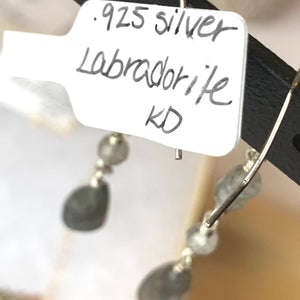 Riehl Artisans - Earrings - .925 Silver w/Labradorite, #KD9