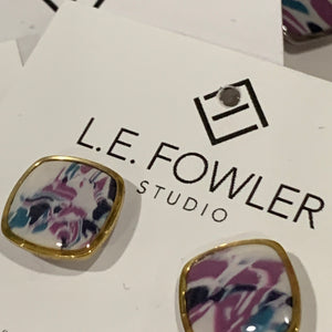 Riehl Artisans - Polymer Clay & Resin Stud Earrings