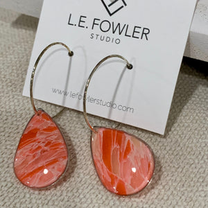 Riehl Artisans - Polymer Clay & Resin Large Drop Earrings