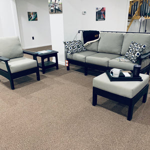 Furniture - VARAMORA Sofa & Chair Set - Storm & Black